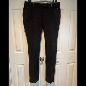 Ann Taylor Dress Pants with Leather Trim